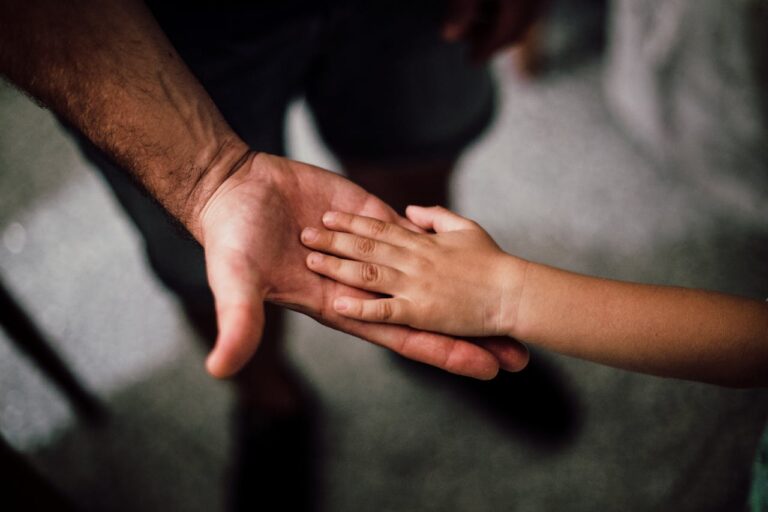 la-mano-de-un-padre-y-de-un-hijo-simboliza-a-las-familias-monoparentales